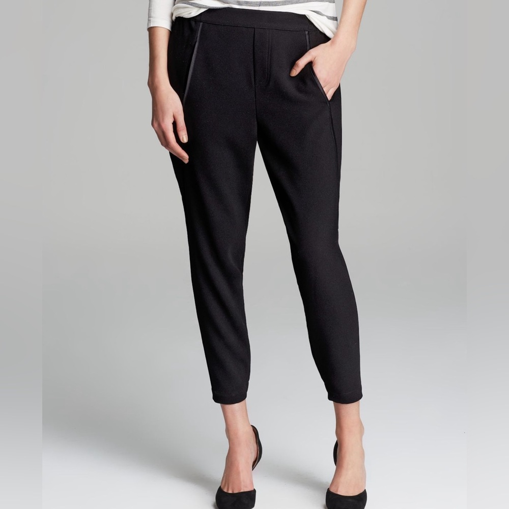 Vince Satin Piped Wrap Seam Pants